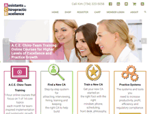 Tablet Screenshot of chiropracticassistants.com